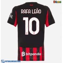 Fotballdrakt Dame AC Milan Rafael Leao #10 Hjemmedrakt 2025-26 Kortermet